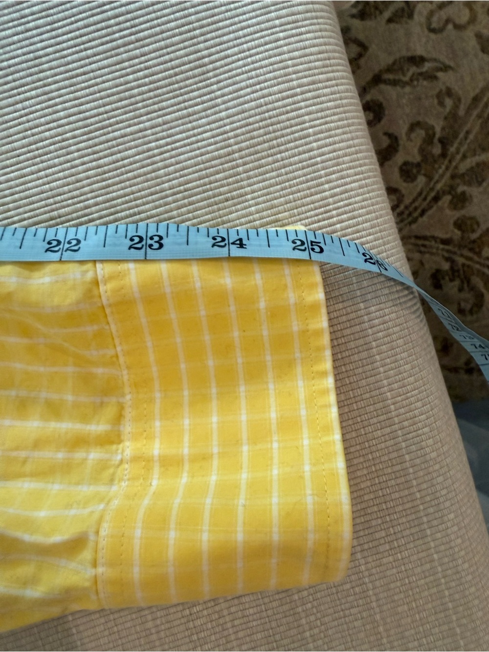 IZOD Yellow Micro-Check Button Down – XL - Picture 8 of 11